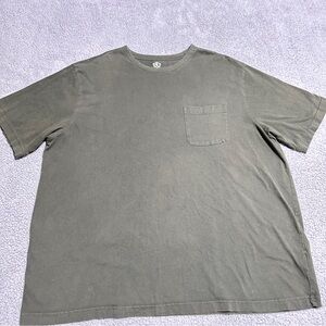 Covington Men’s XXL Light Army Green Pocket T-Shirt 100% Cotton Casual Tee